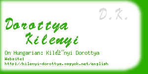 dorottya kilenyi business card